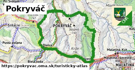 ikona Turistická mapa turisticky-atlas v pokryvac