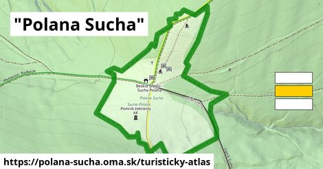 ikona Turistická mapa turisticky-atlas v polana-sucha