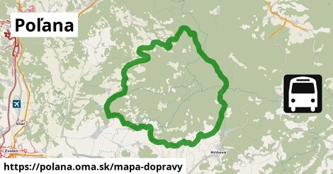 ikona Mapa dopravy mapa-dopravy v polana