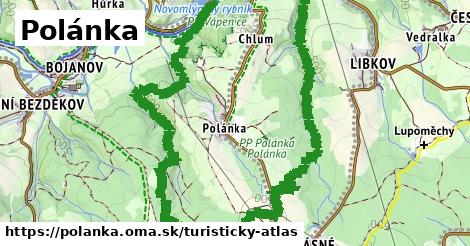 ikona Turistická mapa turisticky-atlas v polanka