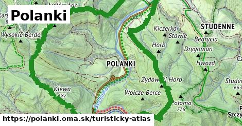 ikona Turistická mapa turisticky-atlas v polanki