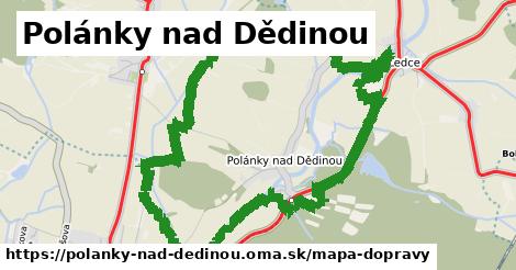 ikona Polánky nad Dědinou: 1,45 km trás mapa-dopravy v polanky-nad-dedinou