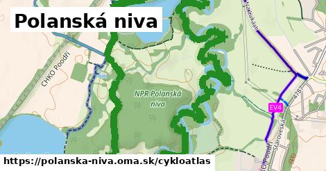 ikona Polanská niva: 0,98 km trás cykloatlas v polanska-niva