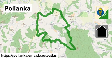 ikona Mapa autoatlas v polianka