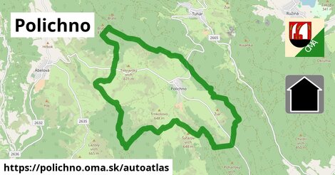 ikona Mapa autoatlas v polichno