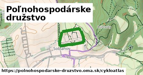 ikona Poľnohospodárske družstvo: 0 m trás cykloatlas v polnohospodarske-druzstvo