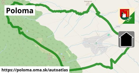 ikona Mapa autoatlas v poloma