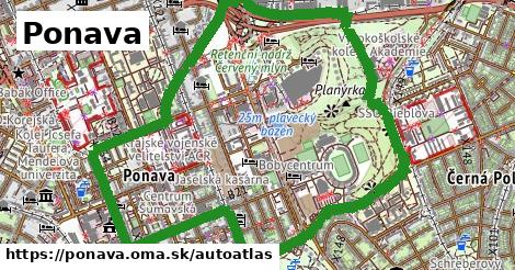 ikona Mapa autoatlas v ponava