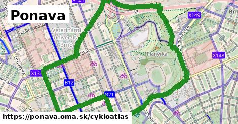 ikona Cyklo cykloatlas v ponava