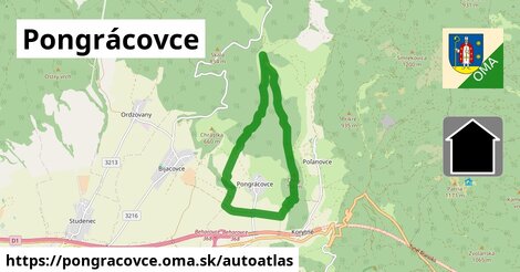 ikona Mapa autoatlas v pongracovce