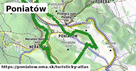 ikona Turistická mapa turisticky-atlas v poniatow