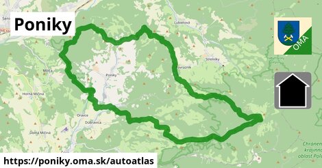 ikona Mapa autoatlas v poniky