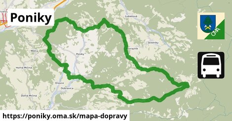 ikona Mapa dopravy mapa-dopravy v poniky