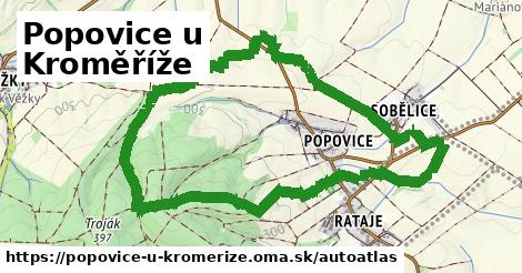 ikona Mapa autoatlas v popovice-u-kromerize