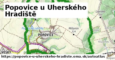 ulice v Popovice u Uherského Hradiště