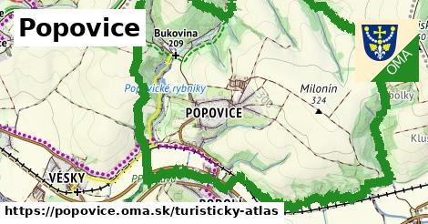 ikona Popovice: 0 m trás turisticky-atlas v popovice