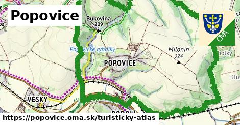 ikona Popovice: 0 m trás turisticky-atlas v popovice