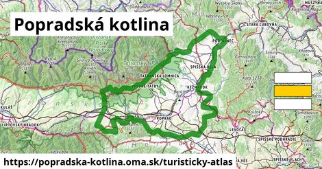 ikona Popradská kotlina: 178 km trás turisticky-atlas v popradska-kotlina