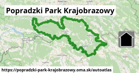 ulice v Popradzki Park Krajobrazowy