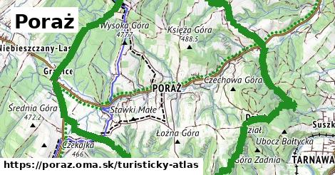 ikona Turistická mapa turisticky-atlas v poraz