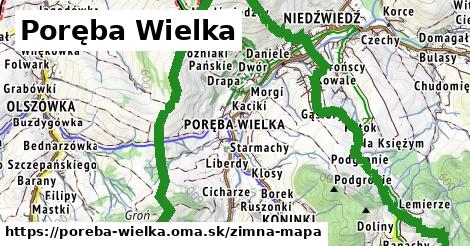 ikona Zimná mapa zimna-mapa v poreba-wielka