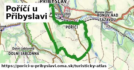 ikona Poříčí u Přibyslavi: 0 m trás turisticky-atlas v porici-u-pribyslavi