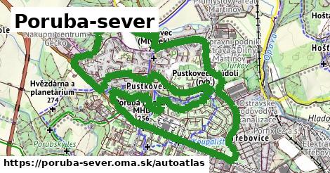 ikona Mapa autoatlas v poruba-sever