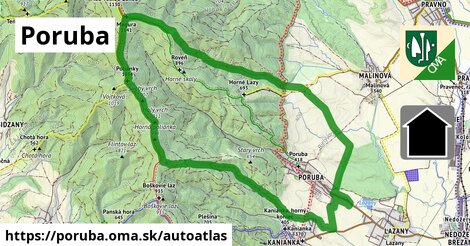 ikona Mapa autoatlas v poruba