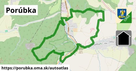 ikona Mapa autoatlas v porubka