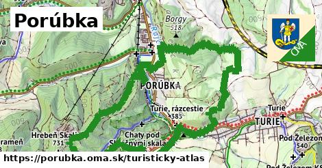 ikona Turistická mapa turisticky-atlas v porubka