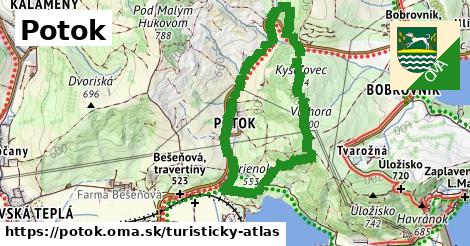 ikona Turistická mapa turisticky-atlas v potok