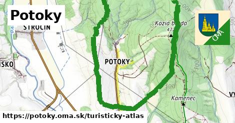 ikona Turistická mapa turisticky-atlas v potoky