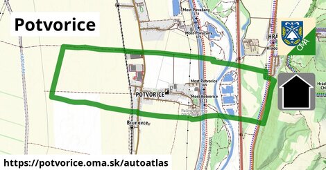 ikona Mapa autoatlas v potvorice