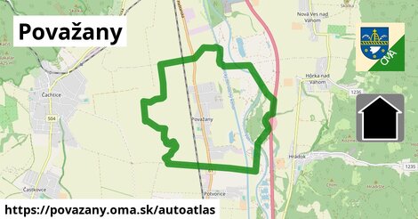 ikona Mapa autoatlas v povazany