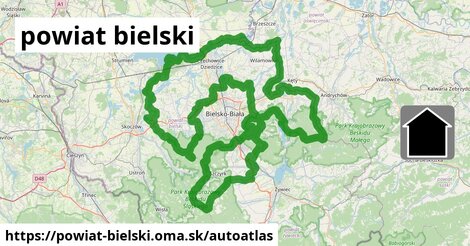 ikona Mapa autoatlas v powiat-bielski