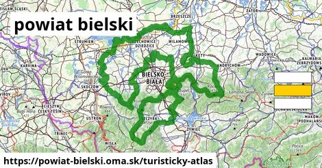 ikona Turistická mapa turisticky-atlas v powiat-bielski