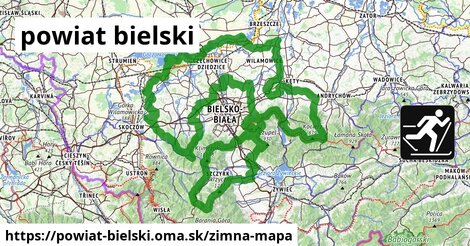 ikona Zimná mapa zimna-mapa v powiat-bielski