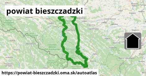 ikona Mapa autoatlas v powiat-bieszczadzki