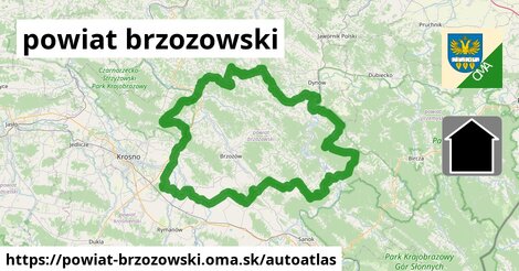 ikona Mapa autoatlas v powiat-brzozowski