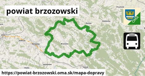 ikona Mapa dopravy mapa-dopravy v powiat-brzozowski
