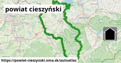 ikona Mapa autoatlas v powiat-cieszynski