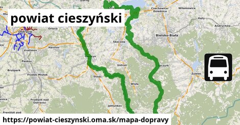 ikona Mapa dopravy mapa-dopravy v powiat-cieszynski