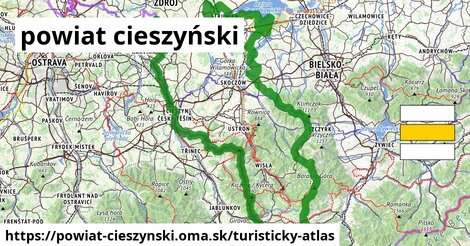 ikona Turistická mapa turisticky-atlas v powiat-cieszynski