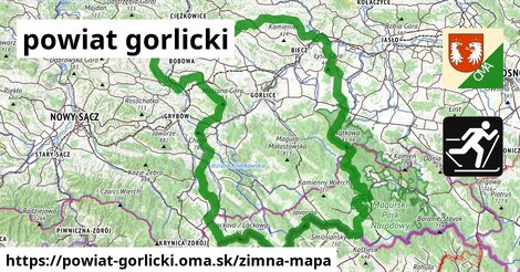 ikona Zimná mapa zimna-mapa v powiat-gorlicki