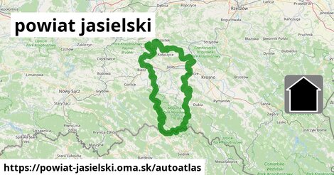 ikona Mapa autoatlas v powiat-jasielski