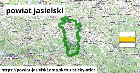 ikona Turistická mapa turisticky-atlas v powiat-jasielski