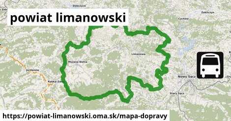 ikona Mapa dopravy mapa-dopravy v powiat-limanowski