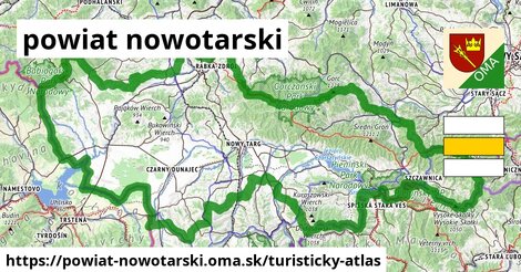 ikona Turistická mapa turisticky-atlas v powiat-nowotarski