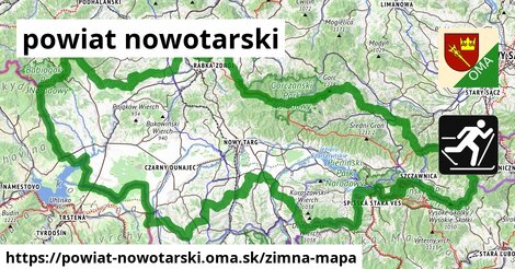 ikona Zimná mapa zimna-mapa v powiat-nowotarski