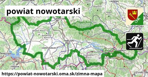 ikona Zimná mapa zimna-mapa v powiat-nowotarski